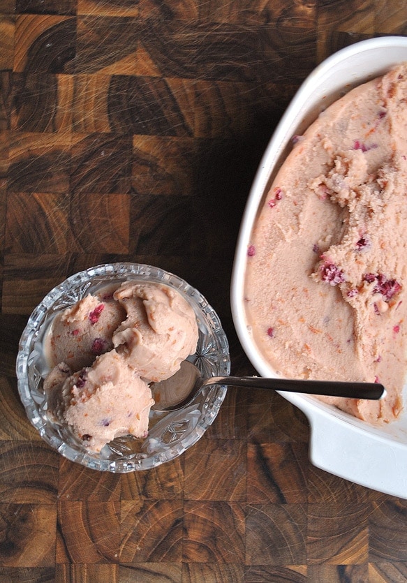 blood orange ice cream