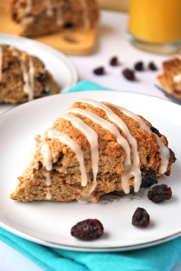 orange raisin scones