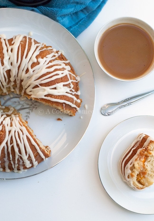 apricot peach cream cake