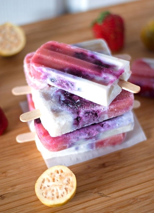 strawberry guava popsicles
