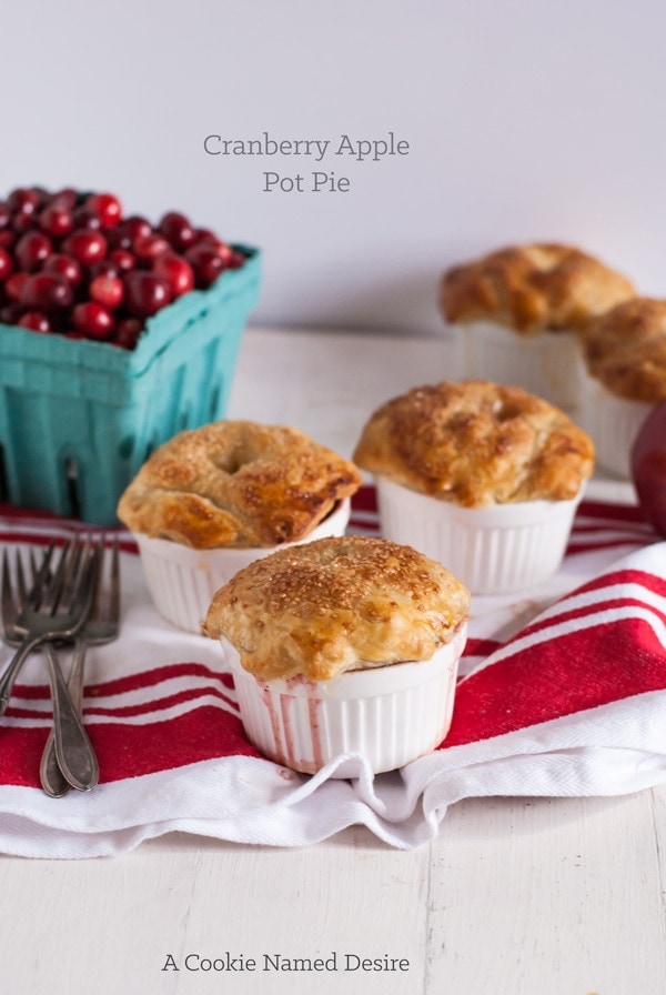 cranberry apple pot pie - a delicious and insanely easy dessert perfect for your Thanksgiving table