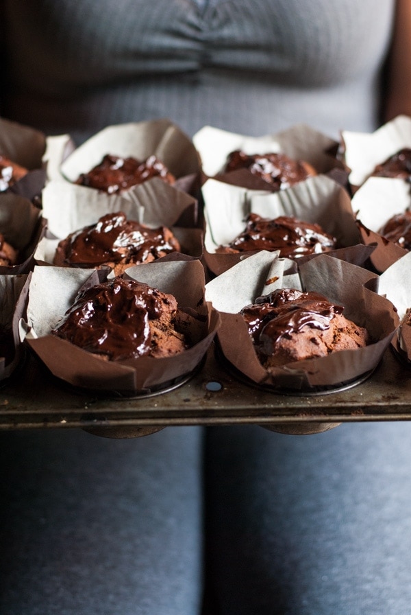 Chocolate chai gluten free muffins that will rock your world. 