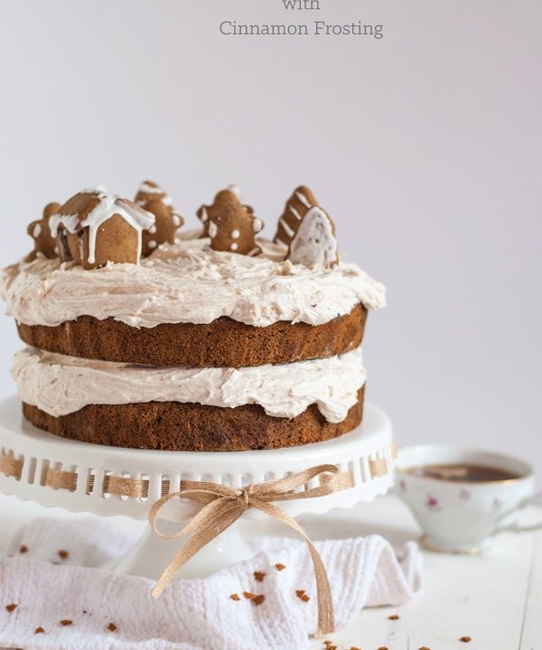 I love this gingerbread cake and those little gingerbread cookies! This cake is not only gluten-free, but it is super moist and has a ton of fresh ginger flavor. Can also be made with regular all-purppose flour with no recipe adjustments!