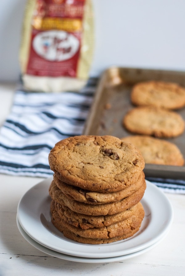 These white chocolate peanut butter cookies with candied pecans are literally the best cookies I've ever had. I'll never use another cookie recipe. 