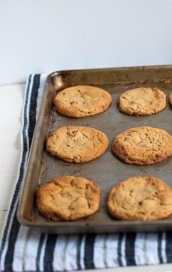 These white chocolate peanut butter cookies with candied pecans are literally the best cookies I've ever had. I'll never use another cookie recipe. 