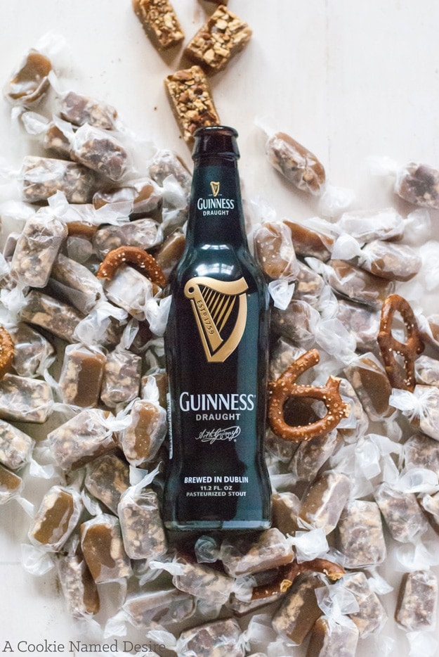What a combination! These beer pretzel caramels are highly addictive and make a great any time gift