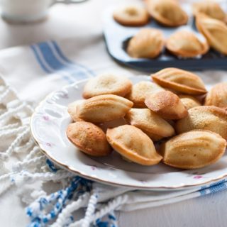 Dainty mini vanilla bean and rose madelines - perfect for any time of day
