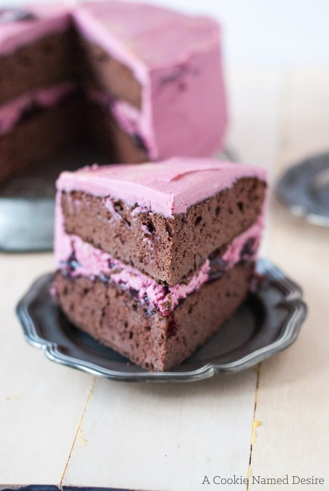 A ridiculously indulgent red wine velvet cake