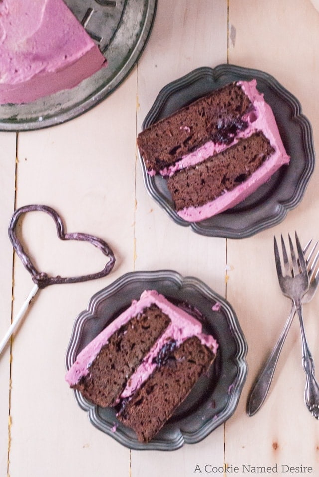 A ridiculously indulgent red wine velvet cake