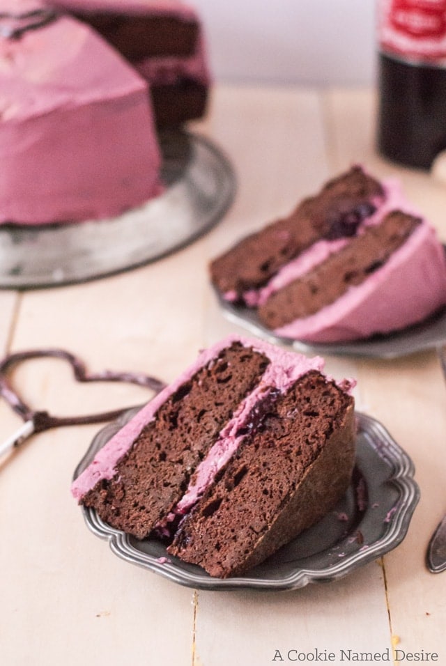A ridiculously indulgent red wine velvet cake