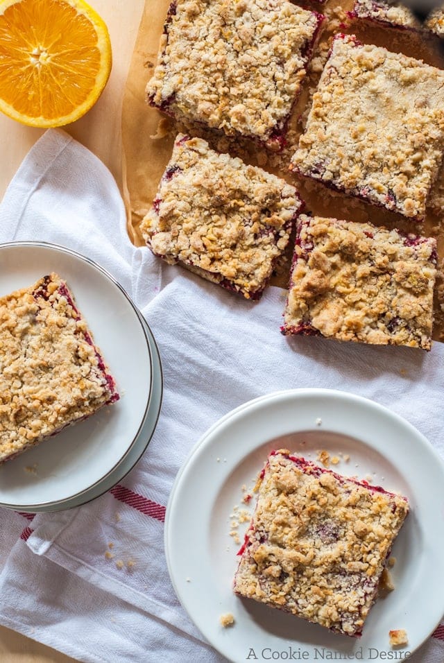 Sliced bars on plates