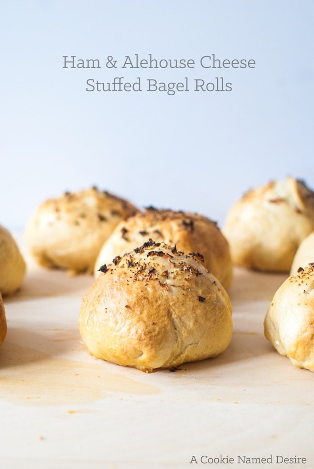 Ham & Alehouse Cheddar Stuffed Bagel Rolls