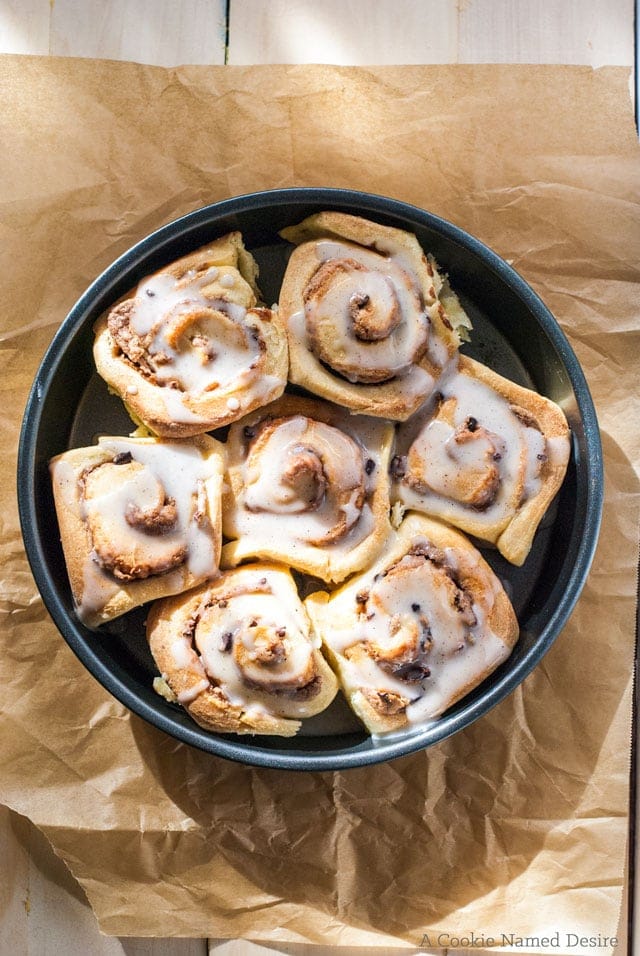 Marzipan cinnamon brioche rolls