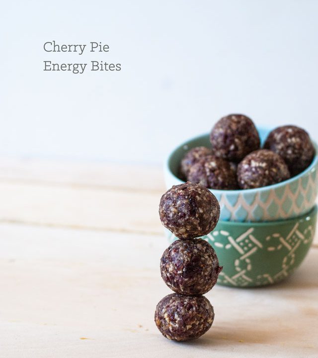 Cherry pie Energy Bites