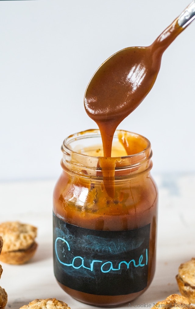 thick, creamy bourbon caramel sauce