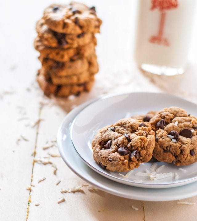 A guilt-free version of chocolate chip cookies with a coconuty twist.