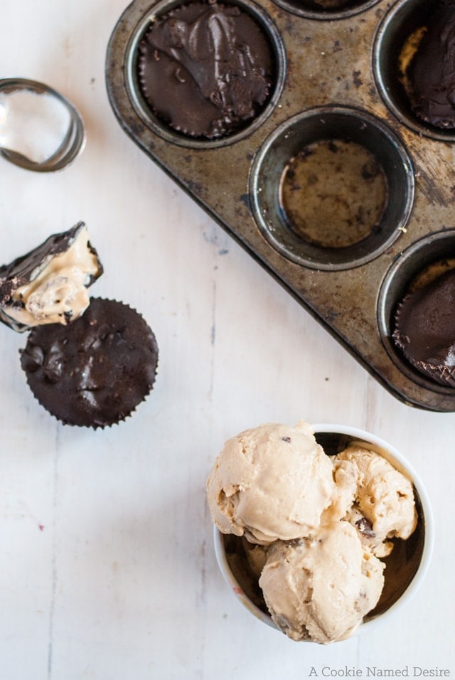 Chocolate Chip Cookie Dough Chunk Cookie Butter Ice Cream Candy Cups