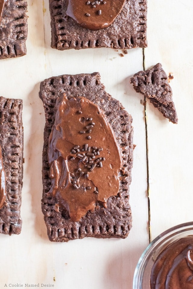 Homemade chocolate pop tarts with nutella