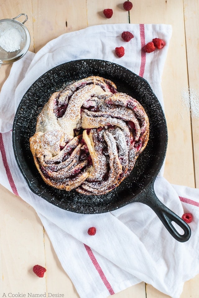 Raspberry Nutella Swirl Bread