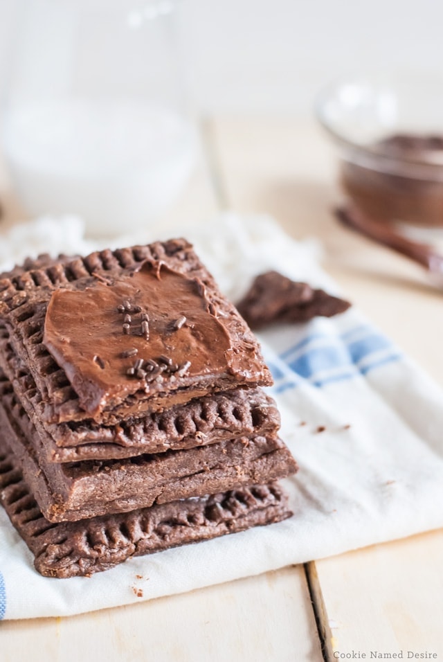 Triple chocolate pop tarts