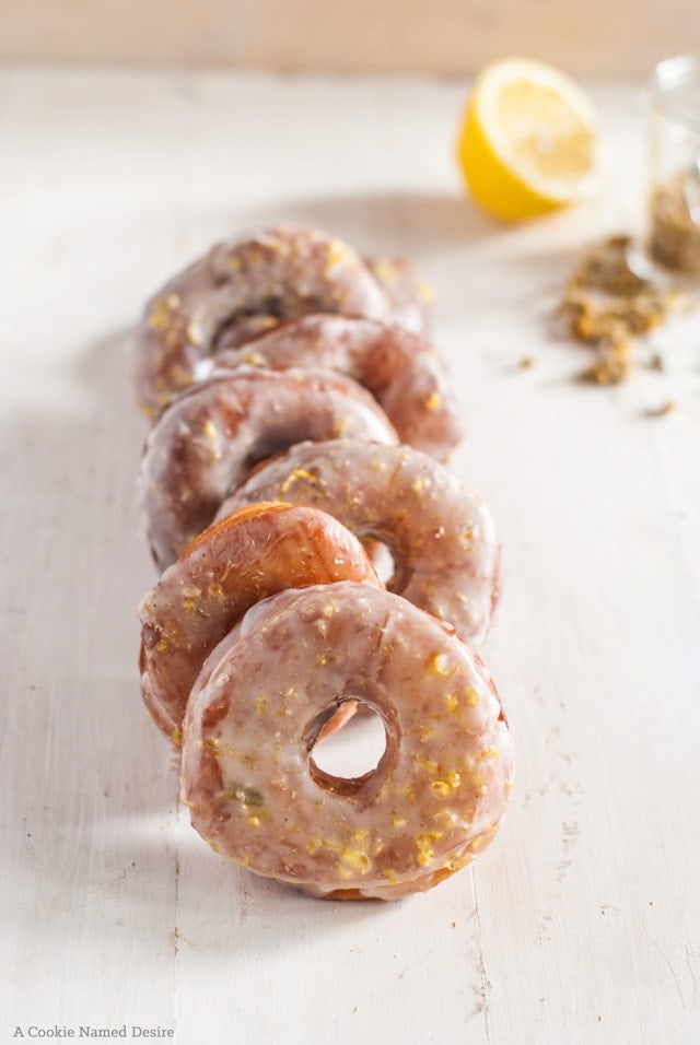 These chamomile and lemon brioche doughnuts are perfect for breakfast or any time of day