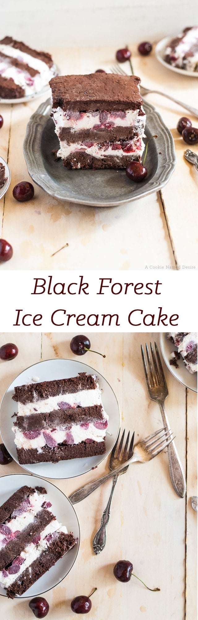 black forest ice cream cake