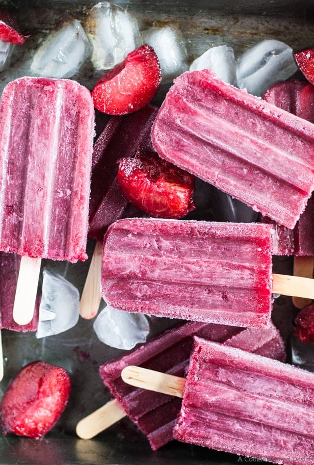 plum and wine popsicles