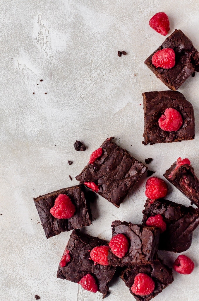 There isn't anything better than a fudgy, chewy batch of raspberry brownies