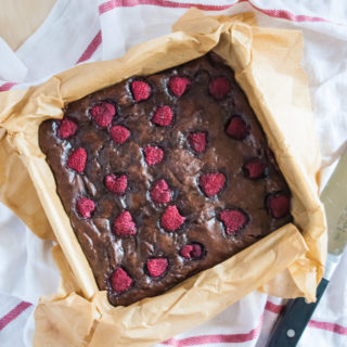 Fudgy raspberry Brownies