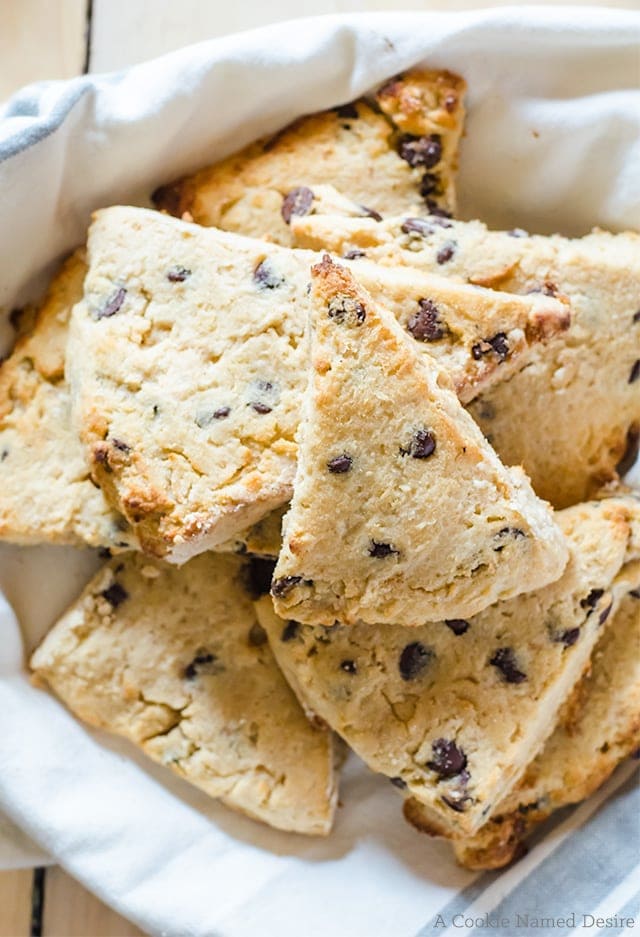 These chocolate chip coconut scones are the most moist scones you will ever get your hands on - guaranteed.