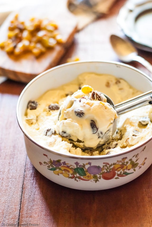 Rum raisin ice cream (easy!)