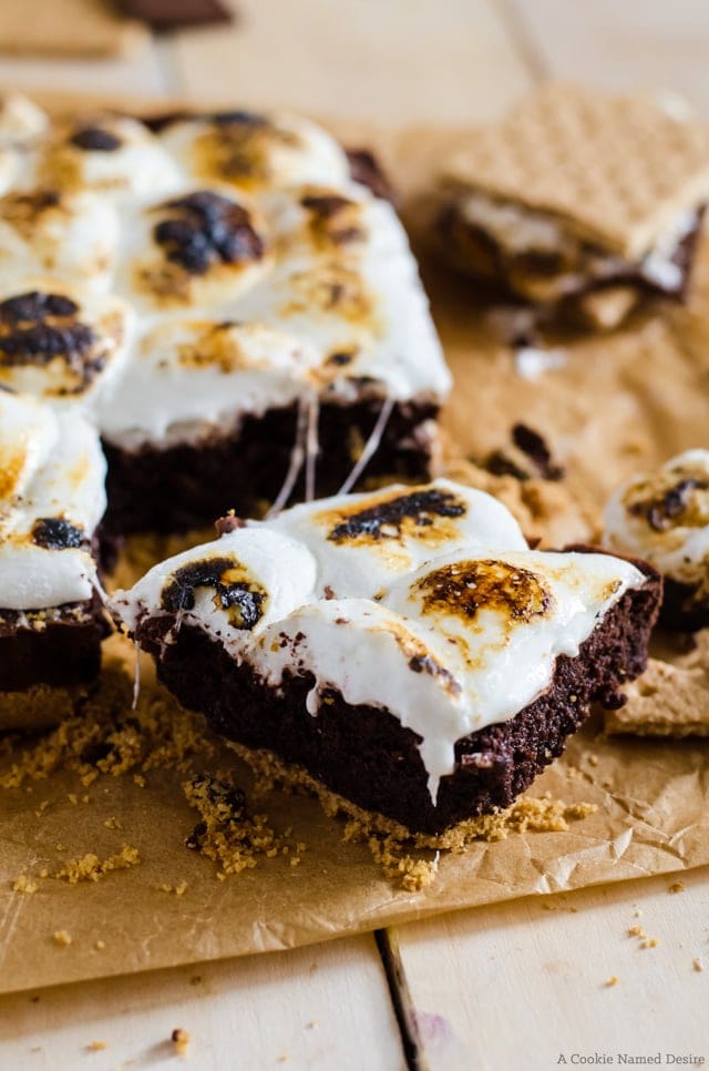 S'mores + brownies meet to make the best treat you've ever tried. 