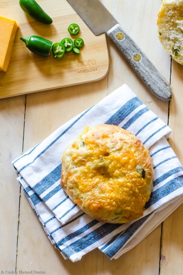 Jalapeno Cheddar Bagels