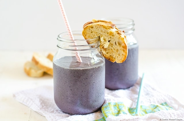 Peanut Butter Cookie Shot Glasses With Spiked PB&J Milk