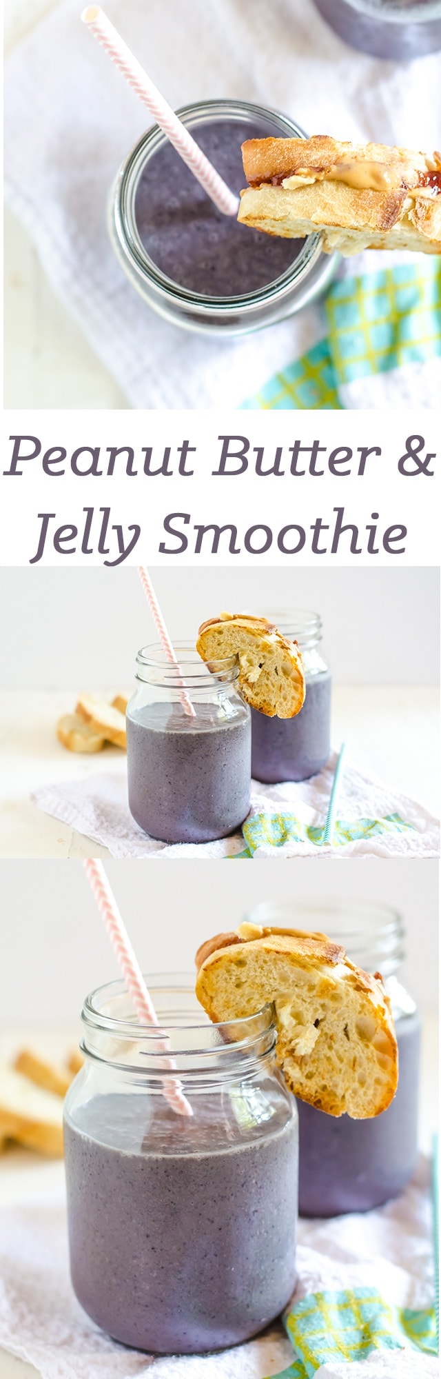 Peanut butter and jelly smoothie