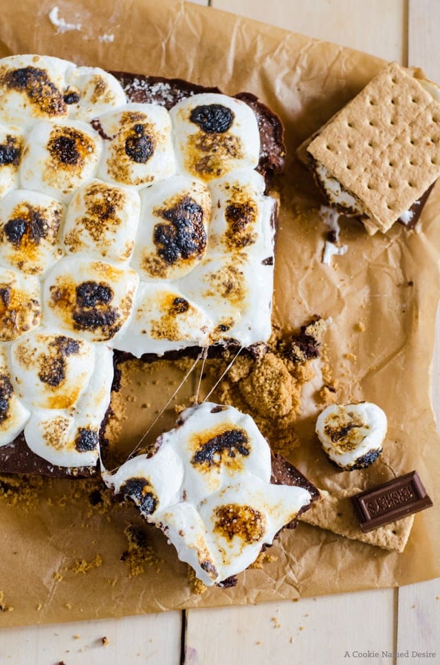 Fudgy brownies meet s'mores to create an addictive treat you won't forget. 