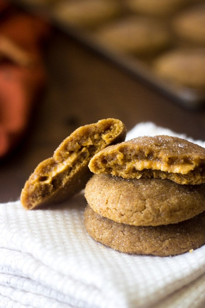 pumpkin cheesecake stuffed sugar cookies