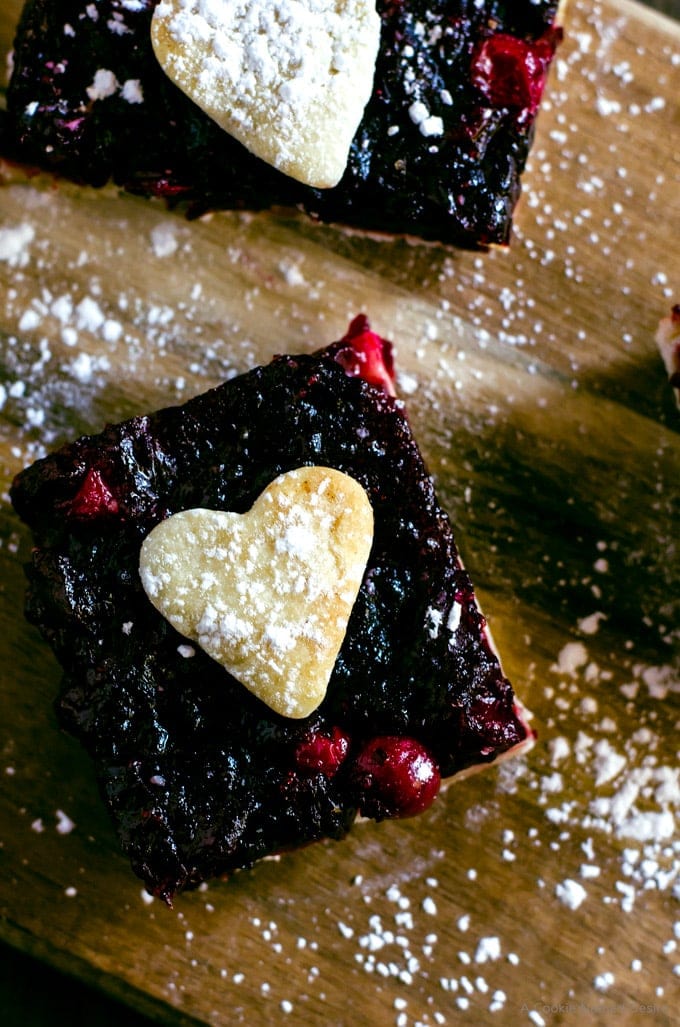 Use up your leftover cranberry sauce by making these cranberry pie bars! 