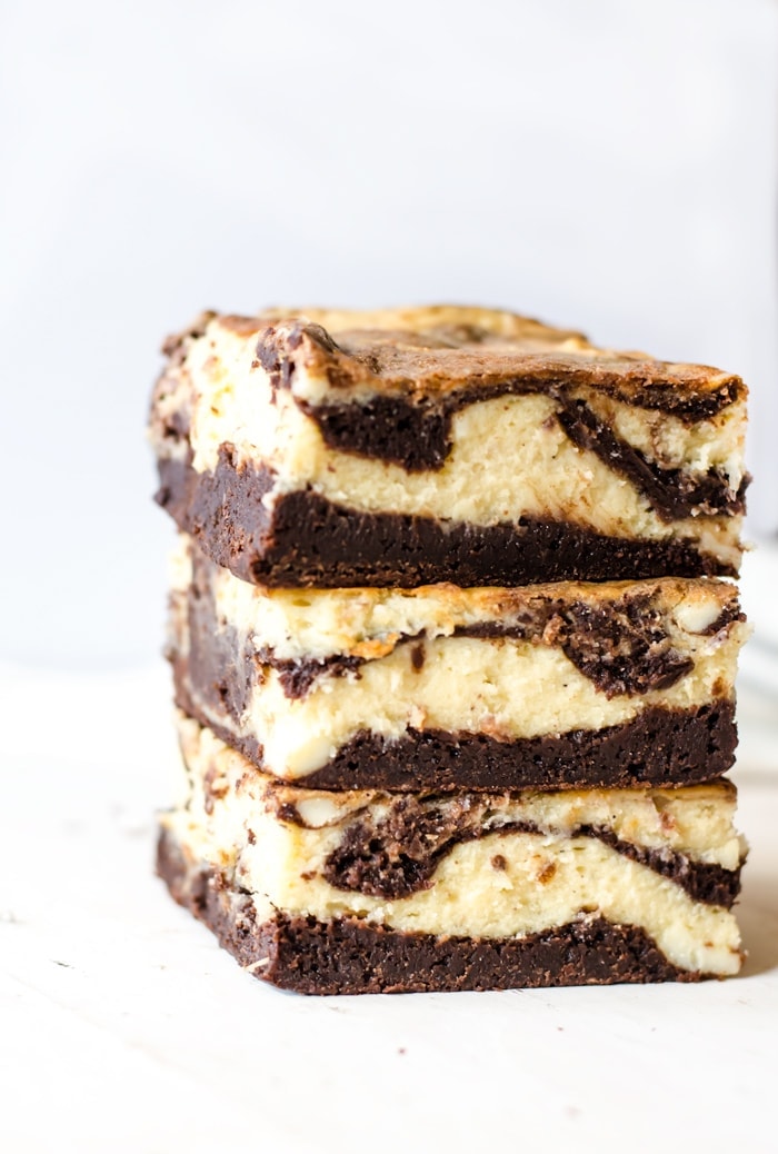 Eggnog cheesecake swirled brownies for the win. These will be your new favorite holiday treat!