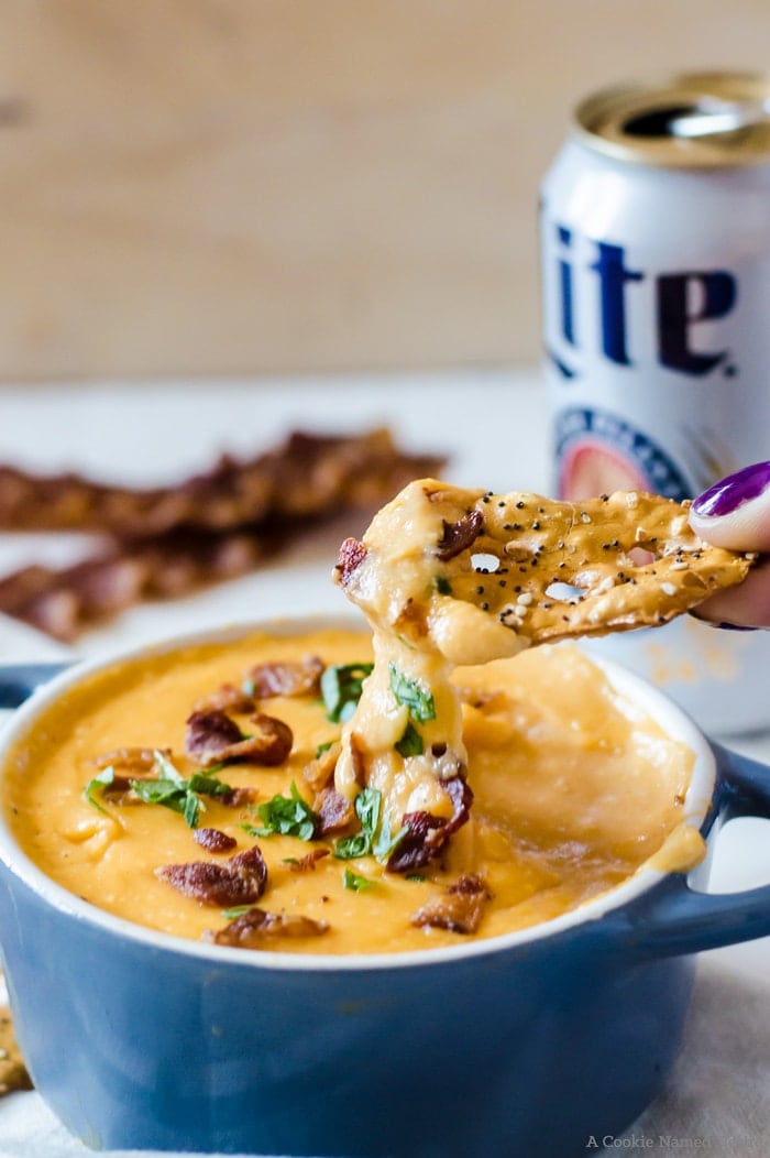 Everyone will be fighting over this incredible bacon beer cheese dip recipe. 