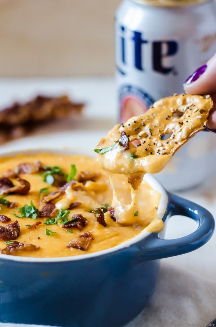 Everyone will fall in love with this bacon beer cheese dip