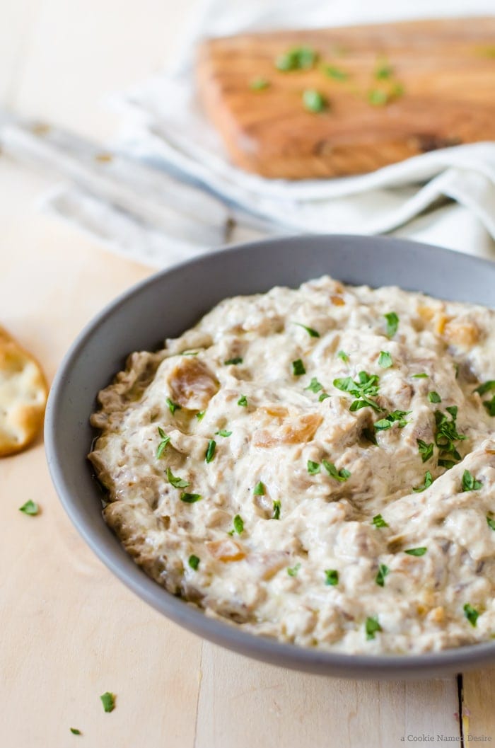 An easy caramelized onion dip recipe perfect for casual snacking at your next get together