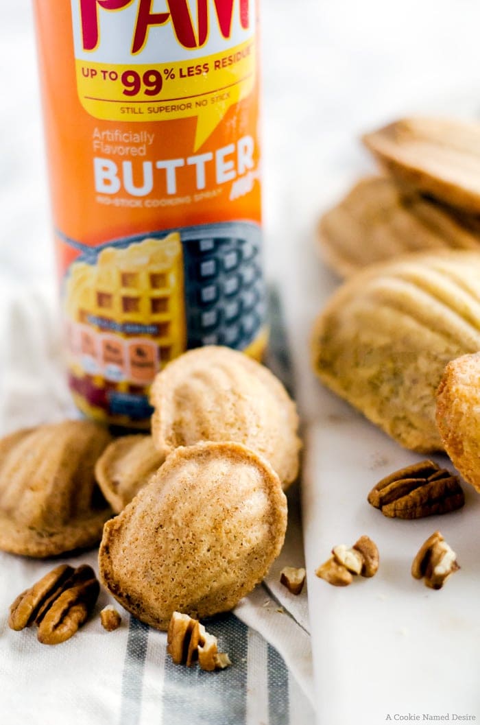 Brown butter pecan madeleines are the epitome of rich and indulgent nutty flavor. The brown butter gives the madeleines and intoxicating aroma and the pecans add a welcome crunch. These dainty cookies are best served fresh from the oven while they are still warm, making them an incredible wintertime treat.