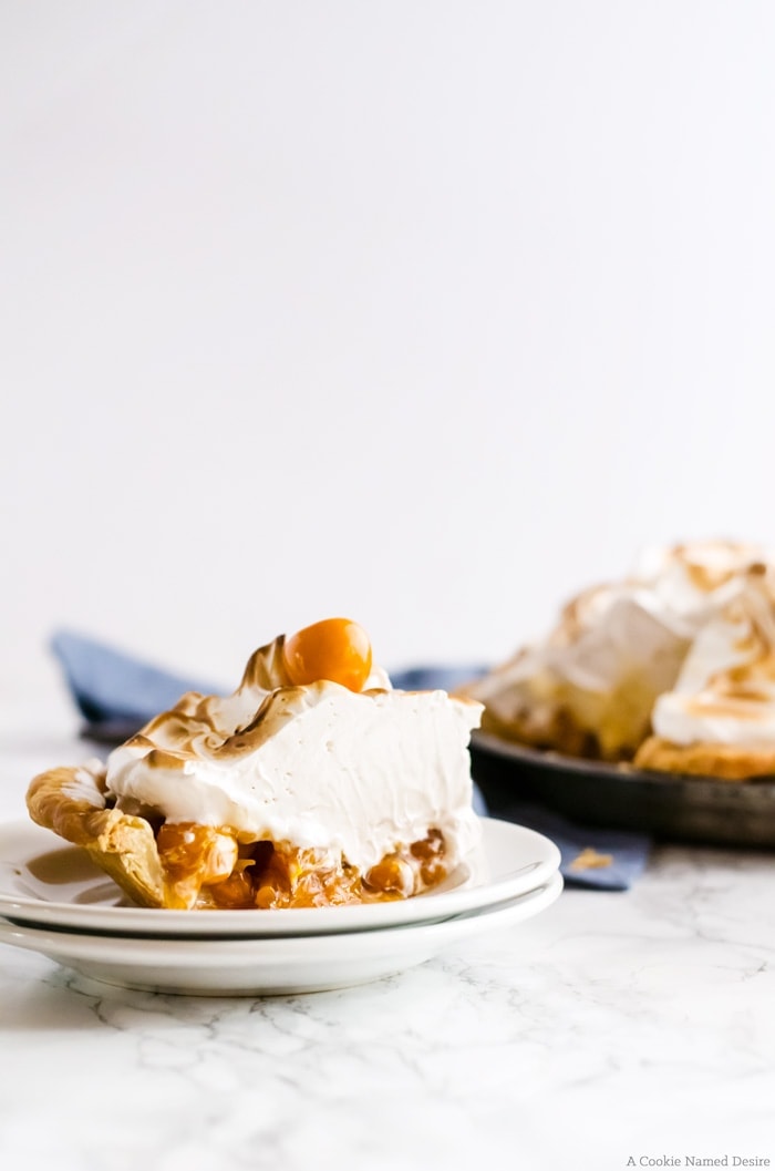Mile high meringue gooseberry pie. This pie is so delicious and wonderfully unique. A new favorite in our family.