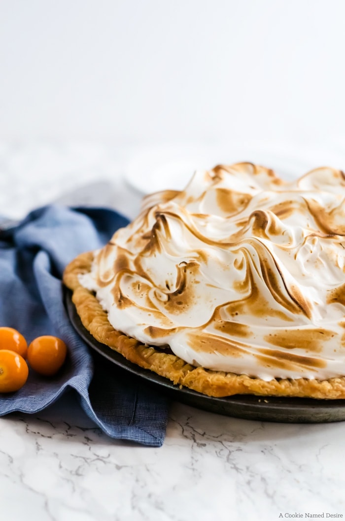 Mile high meringue gooseberry pie. This pie is so delicious and wonderfully unique. A new favorite in our family. 