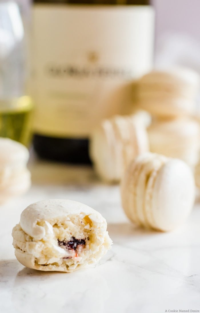 Your taste buds will rejoice once you bite into these delicately flavored orange blossom macarons with raspberry rose jam. These little macarons have a wonderfully floral attribute that reminds you of the first days of Spring without being overwhelming.