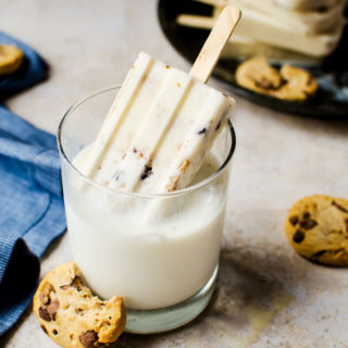 The most amazing milk and cookies popsicles