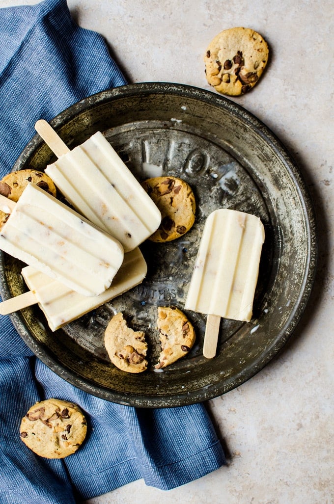 cookies and milk popsicles. your kids new favorite summer treat