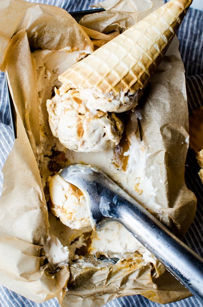 It's not summer without this horchata ice cream with dulce de leche swirl. 