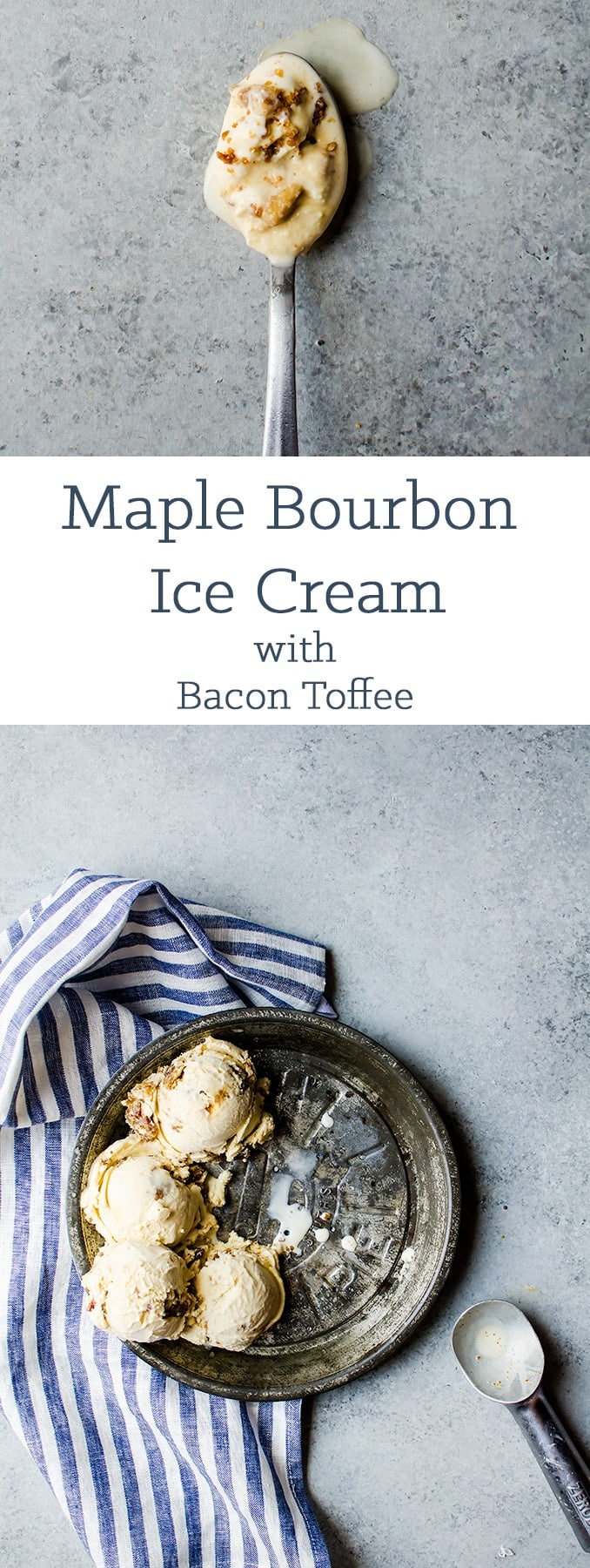 There is nothing better than this maple ice cream with bourbon and bacon toffee bits. 